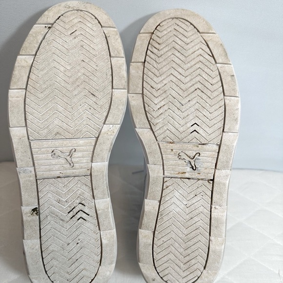 Puma Karmen Rebelle Womens Size 8.5 Casual Platform Sneakers Shoes White Logo - Picture 12 of 16